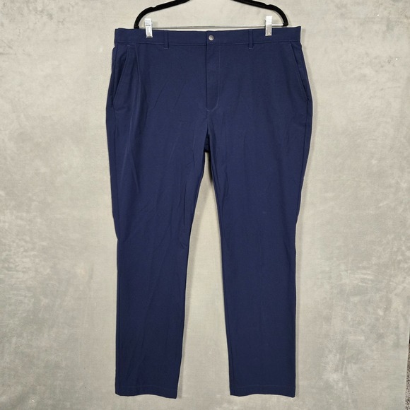 Alfani Performance tech Golf stretch pants navy blue mens 40x32 shirt gripper - Picture 1 of 10